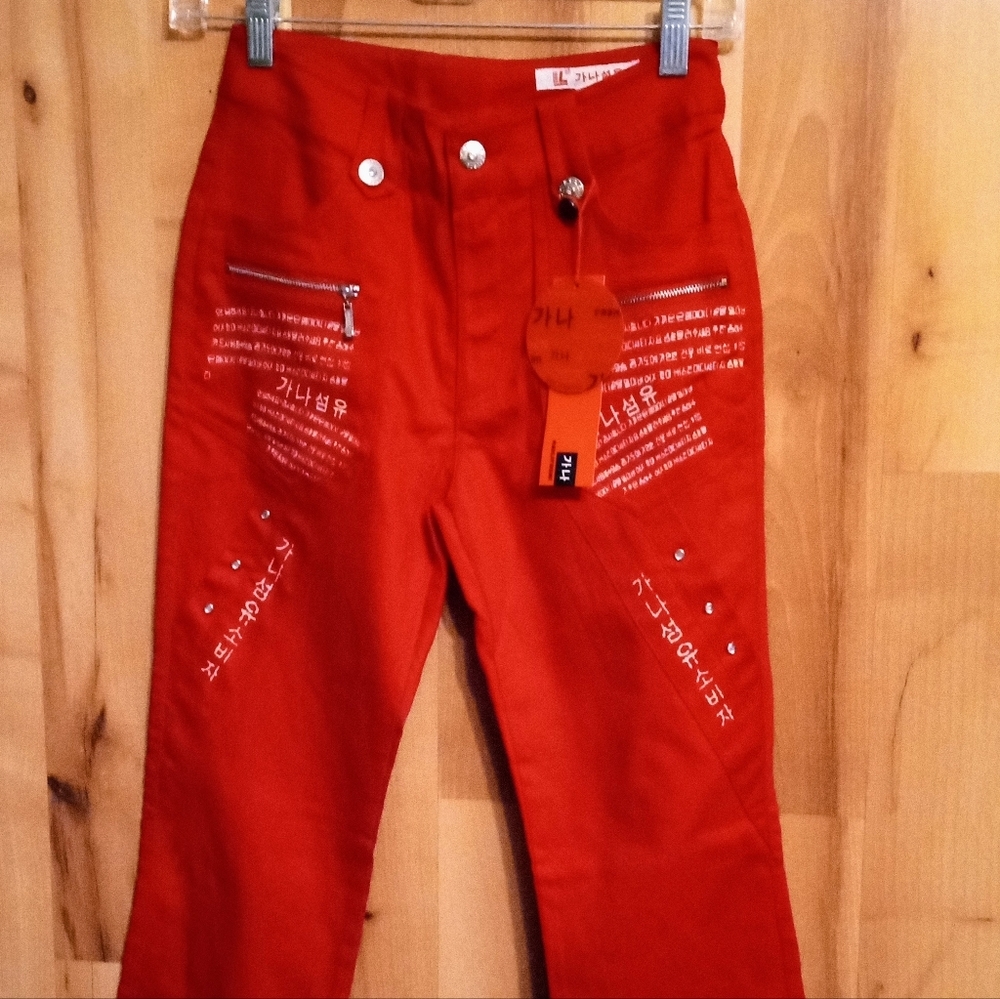 Kailifushi Women's 24 in Red Pants Stretchy